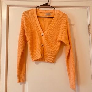 UO Kennedy Ribbed Cropped Cardigan
